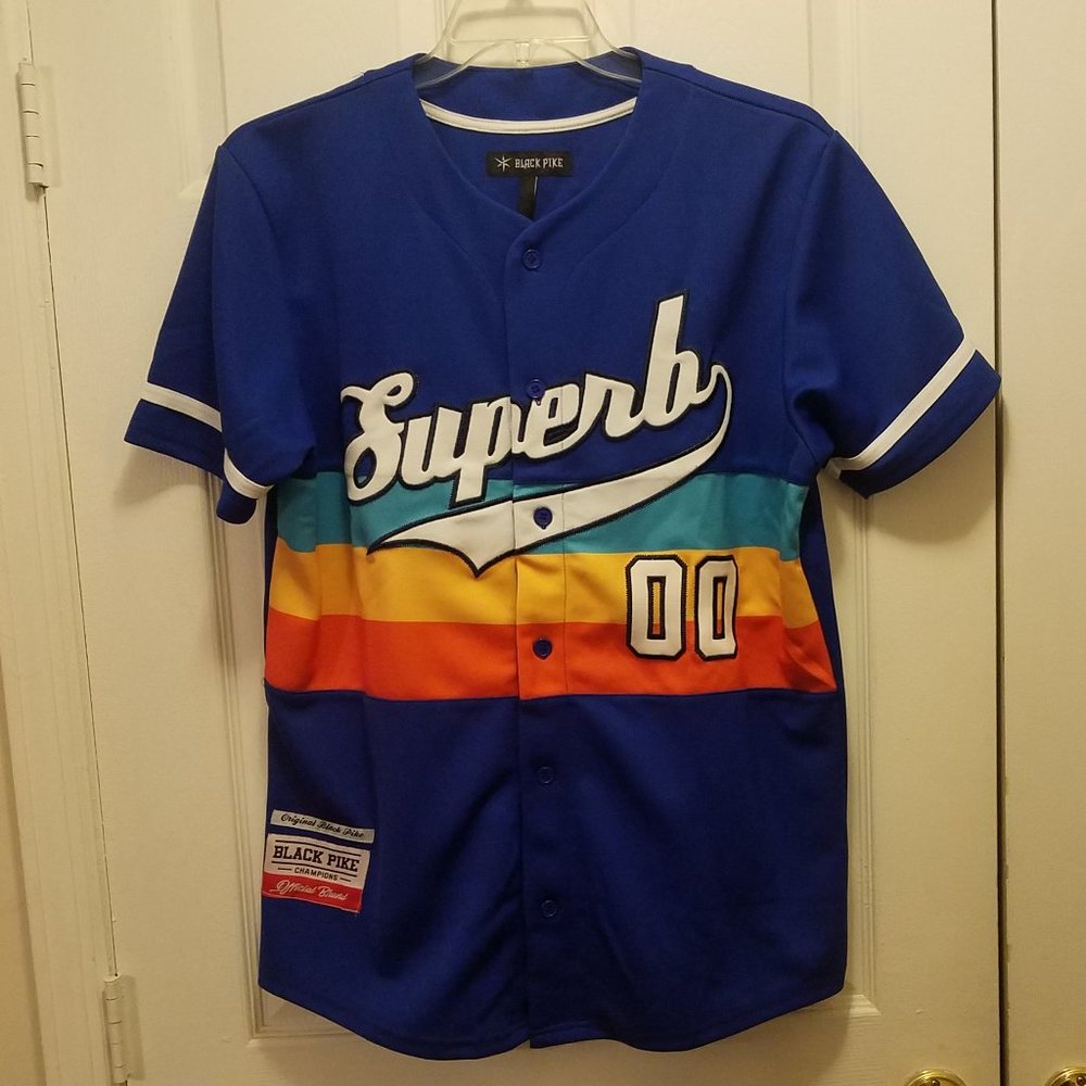 Men's Black Pike Baseball Jersey